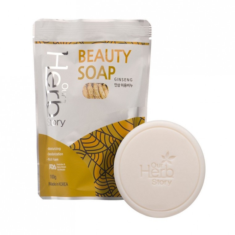 Our Herb Story Beauty Soap Ginseng Мыло-пенка для умывания с женьшенем