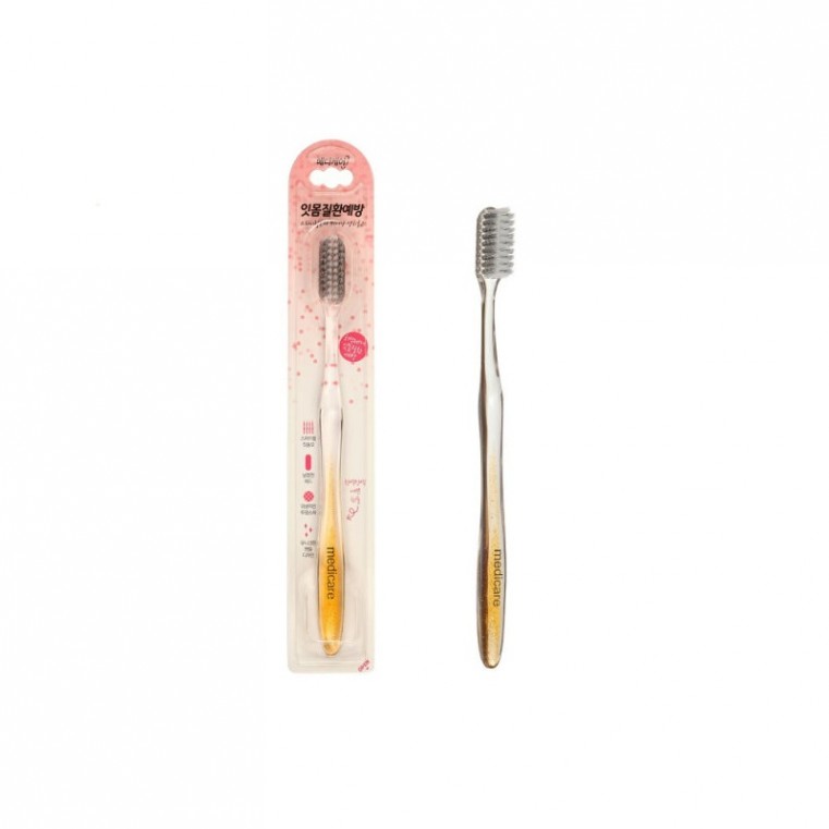 OUR HERB STORY MediCare Gum Сare Toothbrush Зубная Щетка со спиралевидной щетиной для бережного очищения средней жесткости