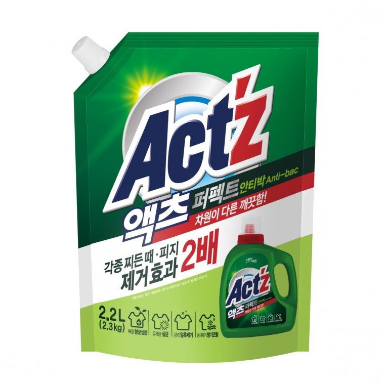 Pigeon ACT'Z Perfect Anti bacteria (bacterium) Гель для стирки белья Антибактериальный, пакет 2.2л
