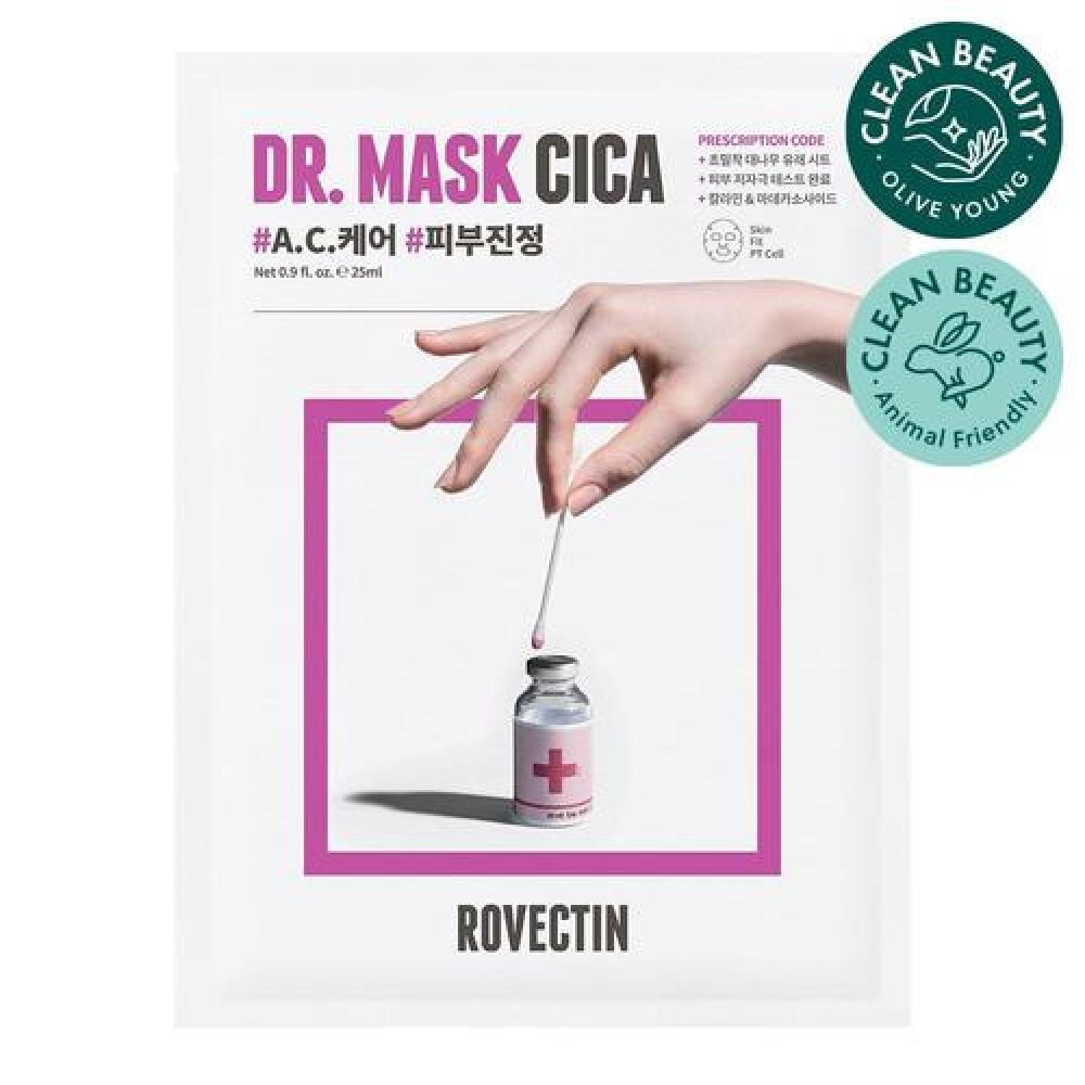 Rovectin Skin Essentials Dr. Mask Cica Тканевая маска с центеллой