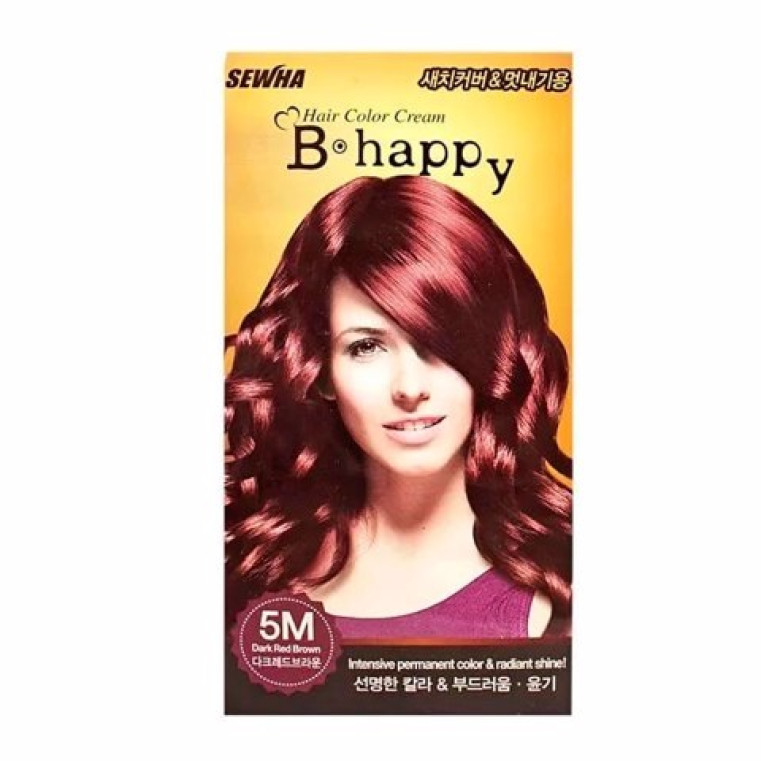 Sewha B-Happy Крем-краска для волос (Темный красно-коричневый) 5M