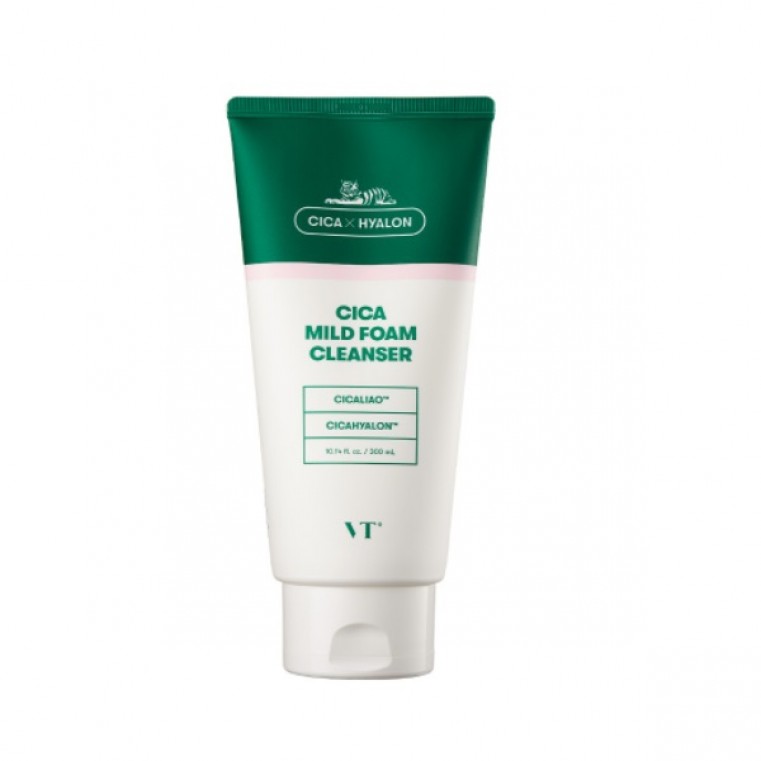 VT Cosmetics Cica Mild Foam Cleanser Пенка для чувствительной кожи с центеллой