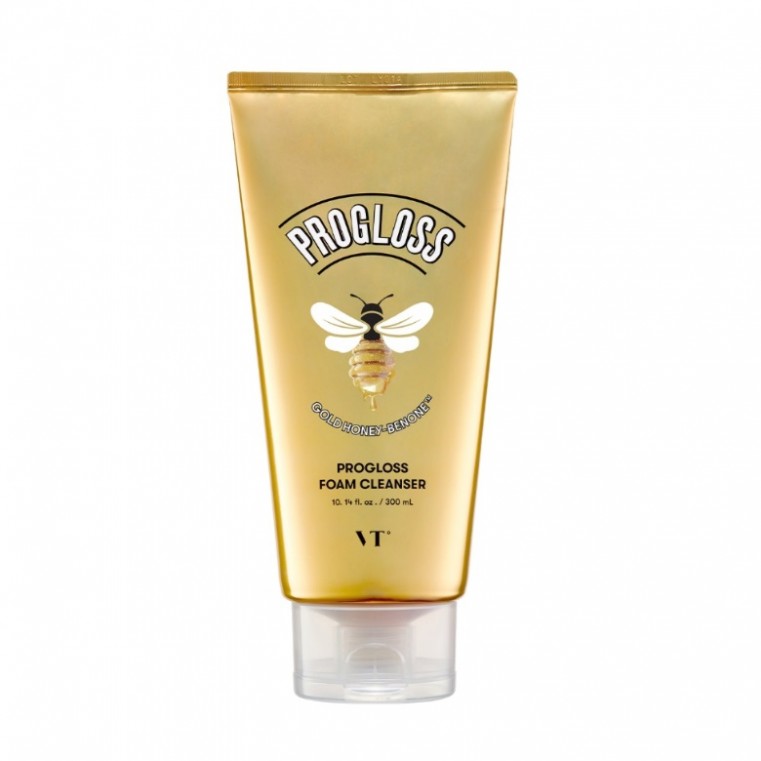 Vt Cosmetics Progloss Foam Cleanser Очищающая пенка для умывания с медом и золотом 