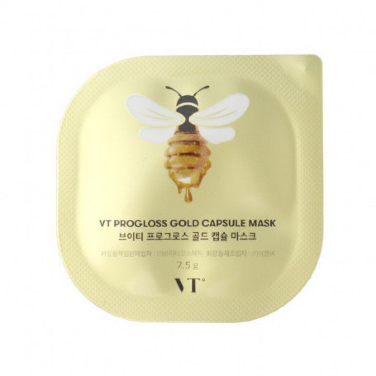 VT Cosmetics Progloss Capsule Mask Питательная золотая маска с мёдом 7,5мл
