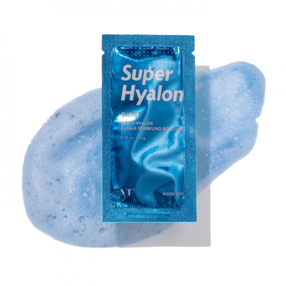 VT Cosmetics Super Hyalon Bubble Sparkling Booster Кислородная увлажняющая маска-пенка