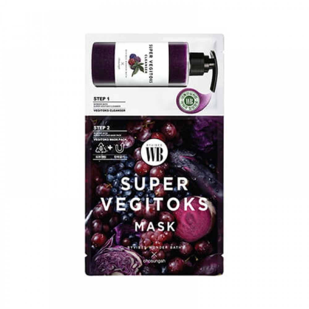 Wonder Bath Chosungah By Vibes Super Vegitoks Mask Purple 2-х ступенчатая детокс-система для упругости кожи