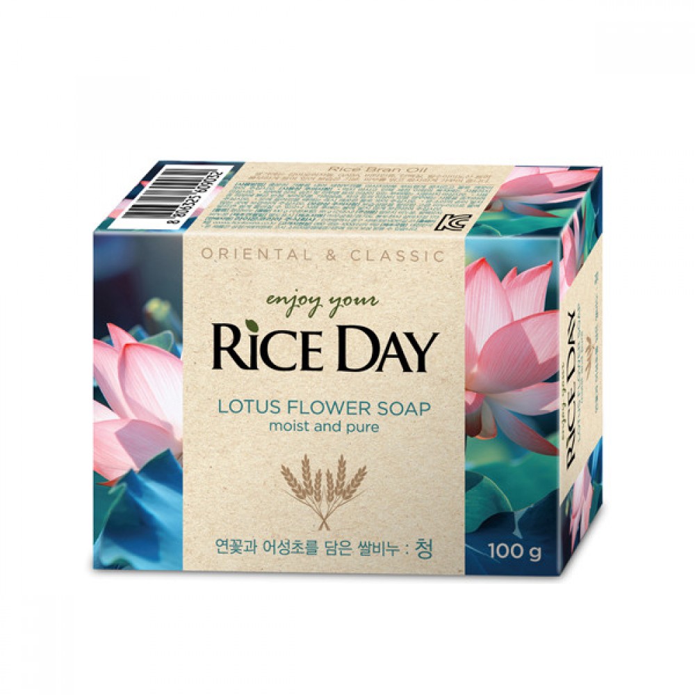 CJ Lion Rice Day Lotus Soap Мыло туалетное с ароматом лотоса
