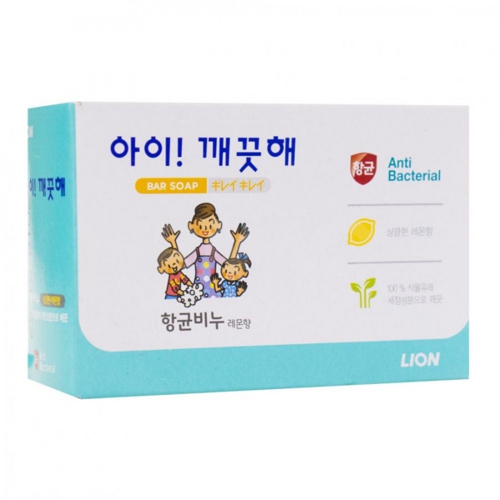 Lion Ai-Kekute Bar Soap Антибактериальное лимонное мыло для всей семьи