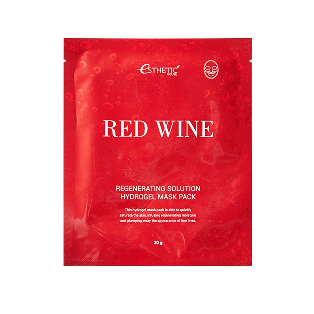 ESTHETIC HOUSE Red Wine Regenerating Solution Hydrogel Mask Pack Маска гидрогелевая с красным вином: