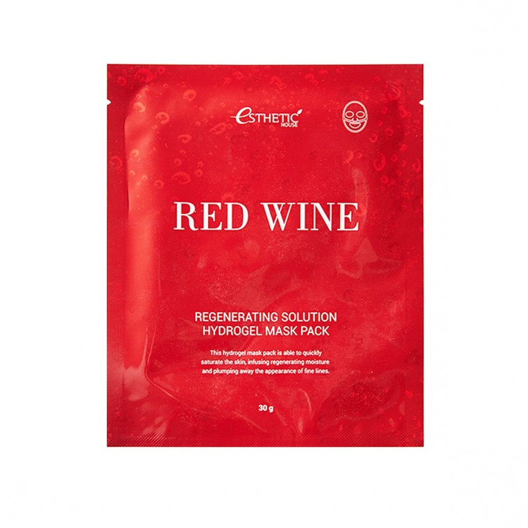 ESTHETIC HOUSE Red Wine Regenerating Solution Hydrogel Mask Pack Маска гидрогелевая с красным вином: