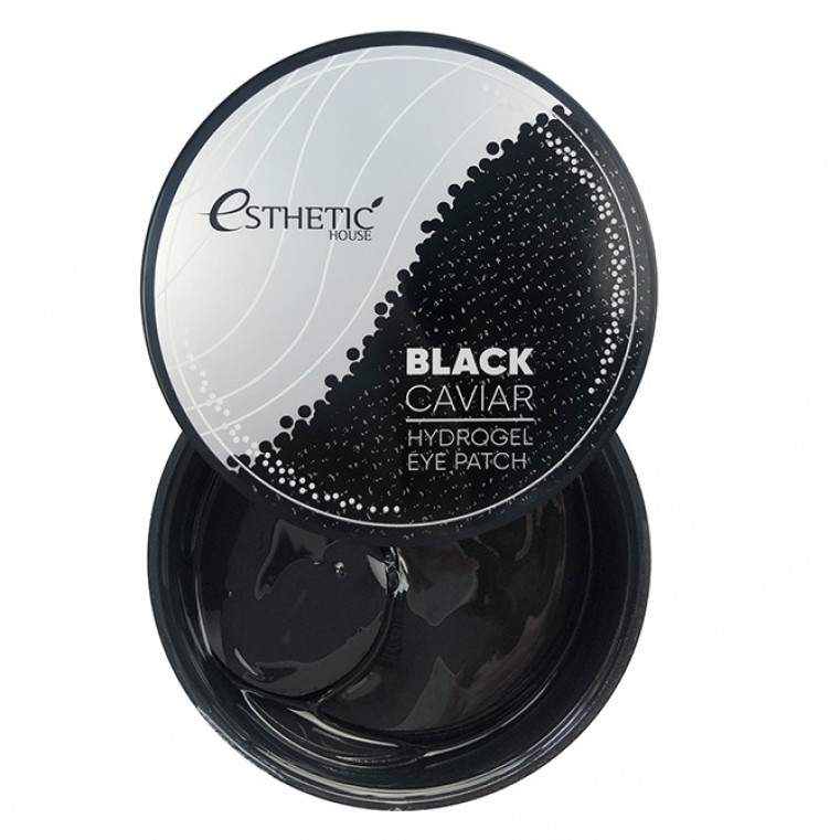ESTHETIC HOUSE Black Caviar Hydrogel Eye Patch Гидрогелевые патчи для глаз с экстрактом черной икры 