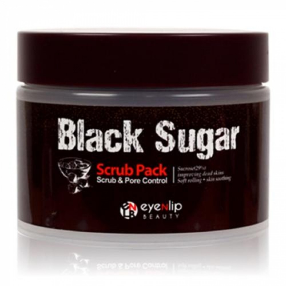 EyeNlip Black Sugar Scrub Pack Маска-скраб с черным сахаром
