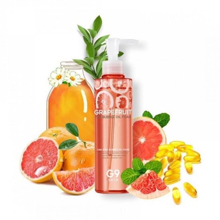 G9 Skin Grapefruit Vita Bubble Oil Foam Пенка для умывания с экстрактом грейпфрута