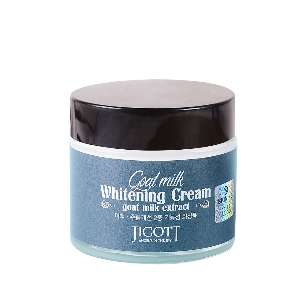 JIGOTT Goat Milk Whitening Cream Осветляющий крем для лица с экстрактом козьего молока