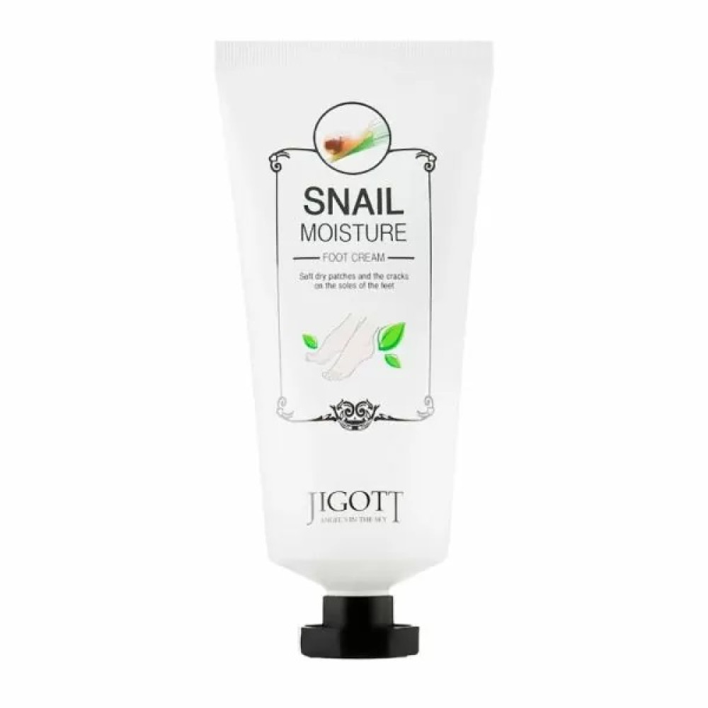 Jigott Snail Moisture Foot Cream Увлажняющий крем для ног с муцином улитки