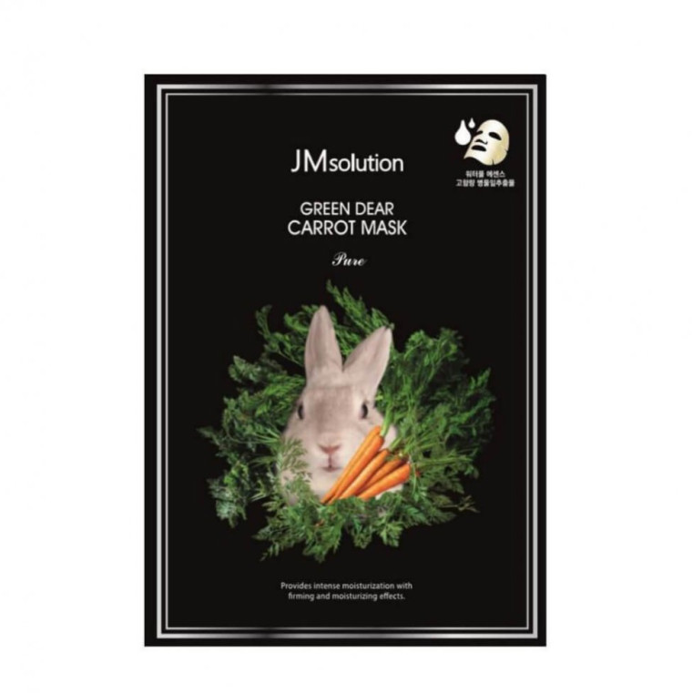 JM Solution Green Dear Rabbit Carrot Mask Успокаивающая тканевая маска с экстрактом моркови 