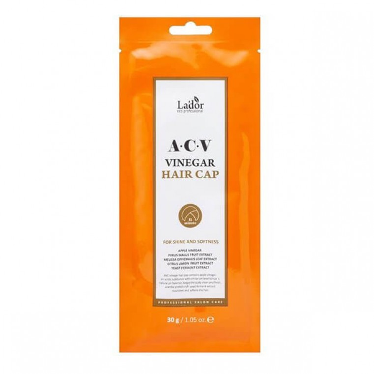 La'dor ACV Vinegar Hair Cap Маска-шапочка для волос с яблочным уксусом 