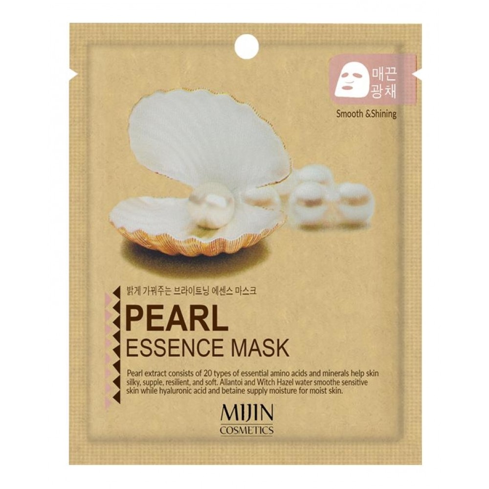 Mijin Pearl Essence Mask Тканевая маска с экстрактом жемчуга