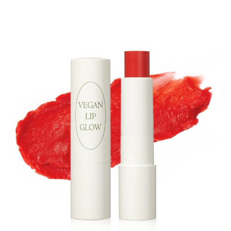 Nacific Vegan Lip Glow 03. Coral Rose Веганский бальзам для губ