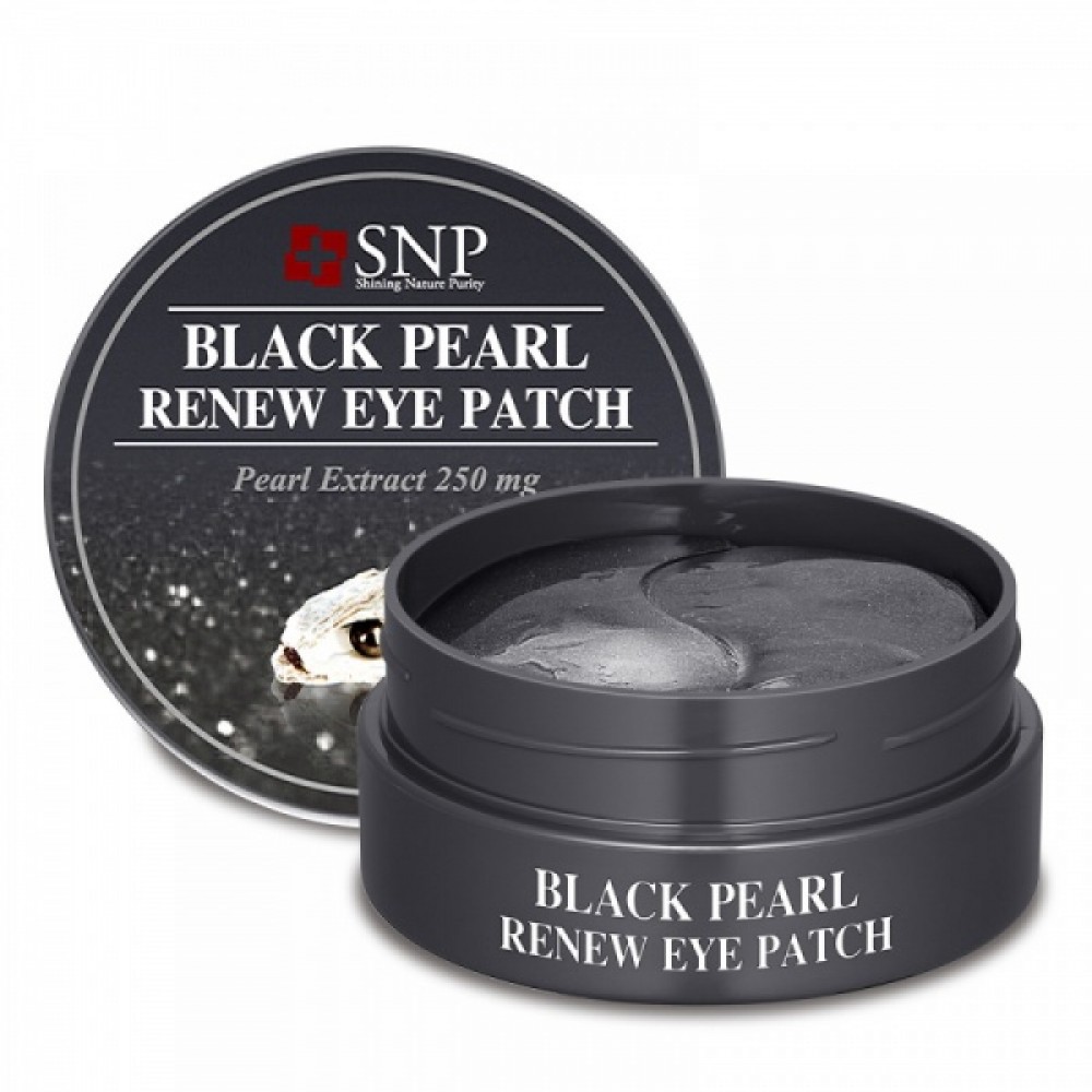 SNP Black Pearl Renew Eye Patch Гидрогелевые патчи для век с экстрактом жемчуга