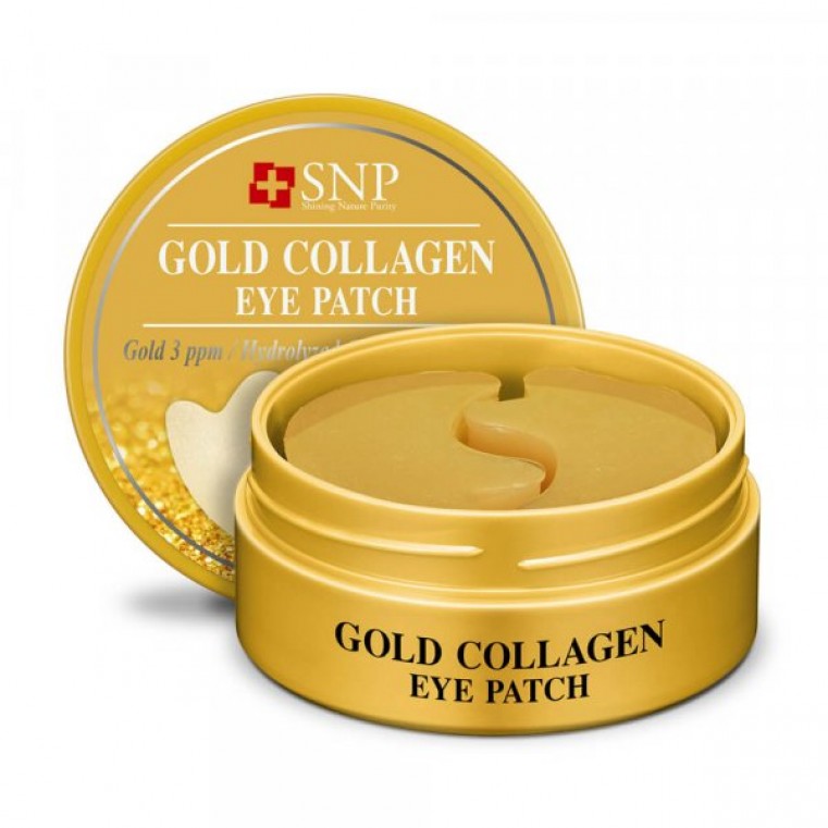 SNP Gold Collagen Eye Patch Гидрогелевые патчи для век с золотом и коллагеном