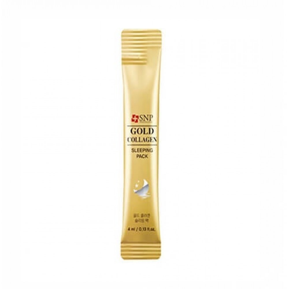 SNP Gold Collagen Sleeping Pack Антивозрастная ночная маска с коллагеном и золотом