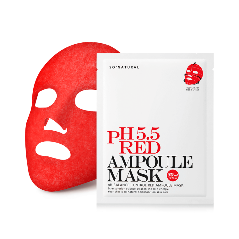 So Natural 5.5 Red Ampoule Mask Слабокислотная восстанавливающая маска