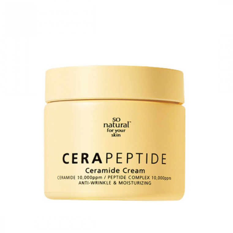 So Natural Cera Peptide Cream Омолаживающий крем с пептидами и керамидами