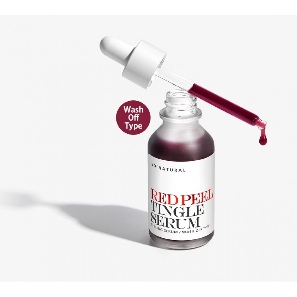 So Natural Red Peel Tingle Serum Сыворотка кислотная с пингл-эффектом, 30мл