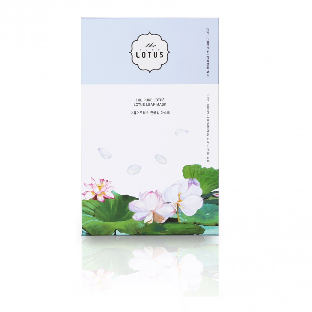 THE PURE LOTUS Lotus Leaf Mask Soothing & Brightening Маска тканевая для сияния