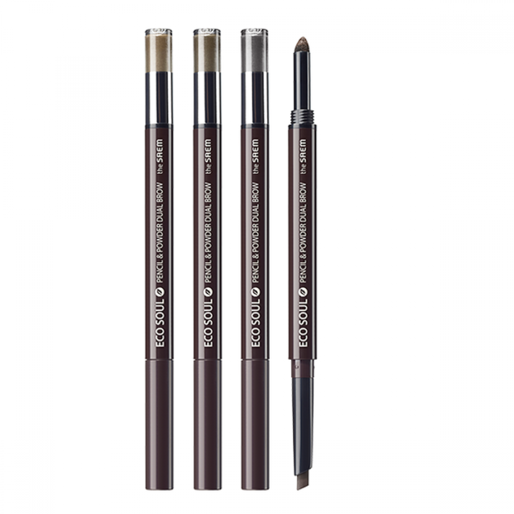 THE SAEM Eco Soul Pencil & Powder Dual Brow Карандаш-пудра для бровей
