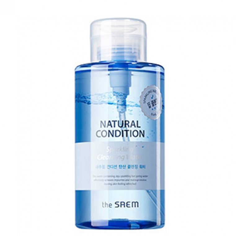 The Saem Natural Condition Sparkling Cleansing Water Очищающая вода для снятия макияжа
