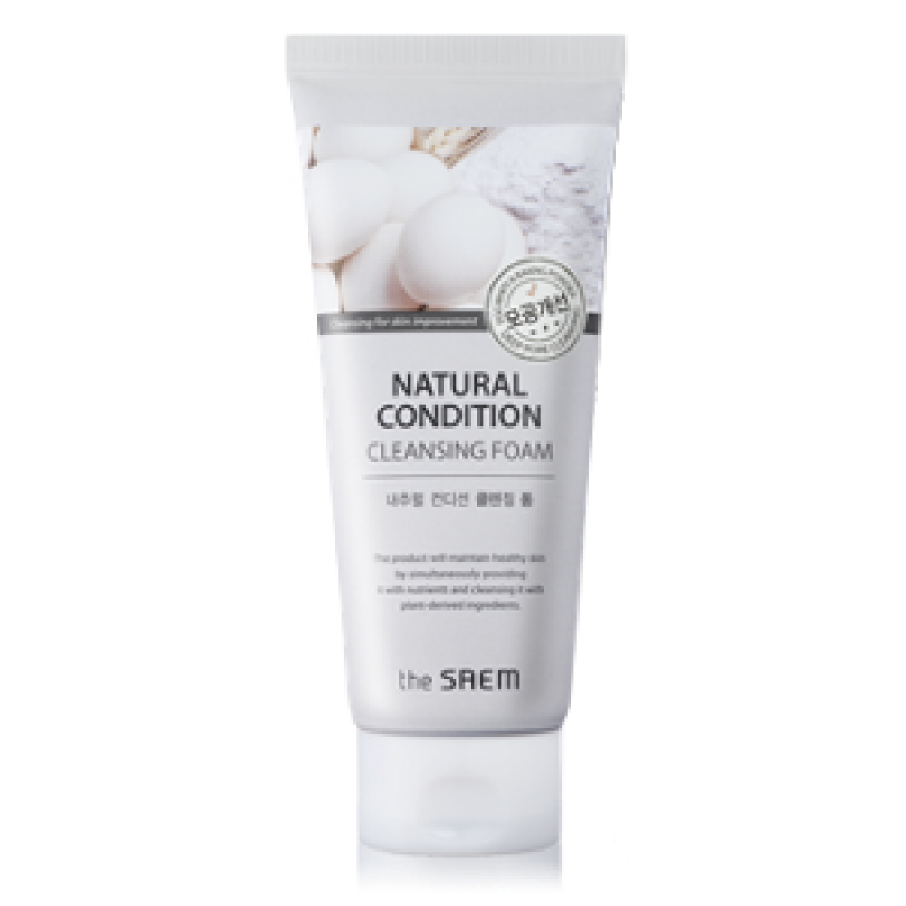 The Saem Natural Condition Scrub Foam Очищающая пенка-скраб для проблемной кожи