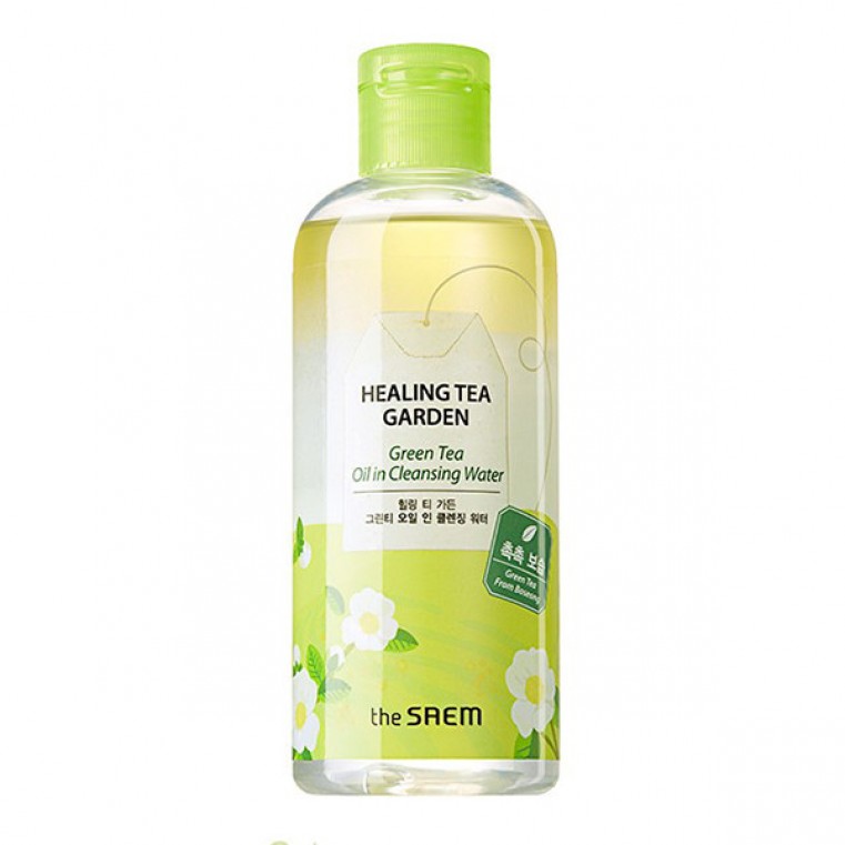 The Saem Healing Tea Garden Green Tea Oil In Cleansing Water Средство для снятия макияжа с зеленым чаем 