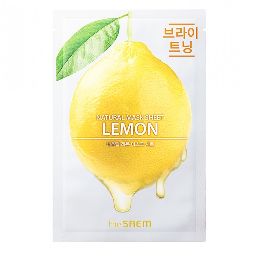 Natural Lemon Mask Sheet Маска тканевая с экстрактом лимона