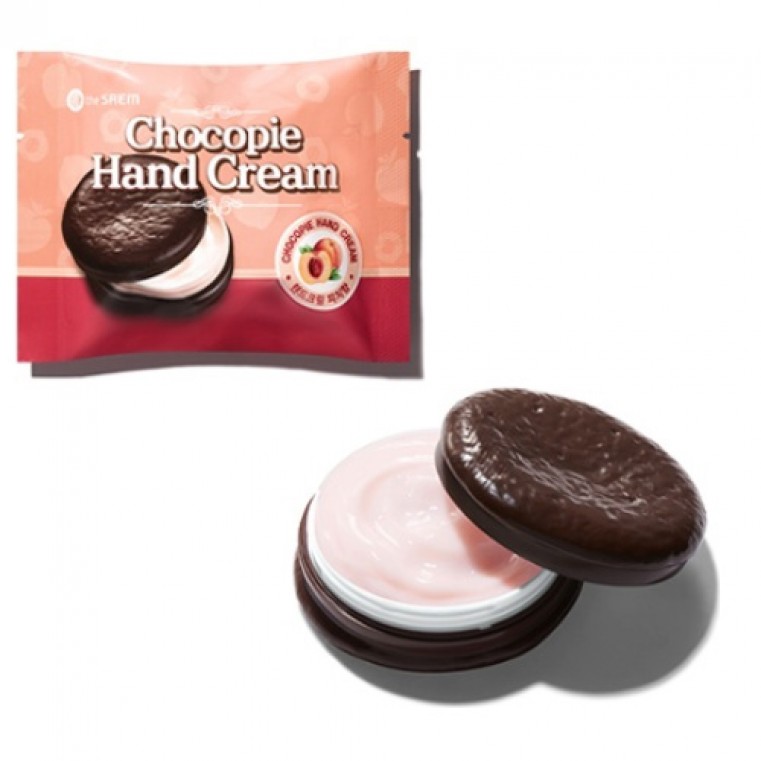 THE SAEM Chocopie Hand Cream Peach Крем для рук чокопай с ароматом персика