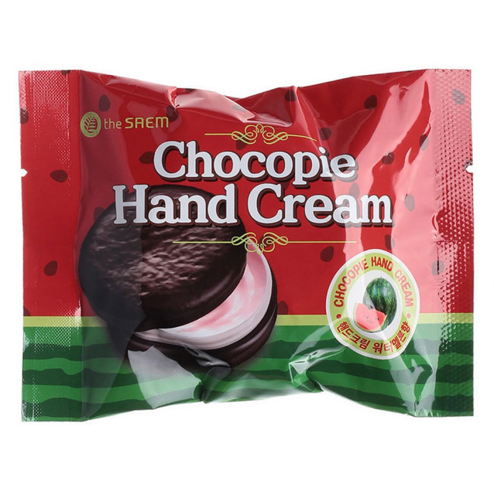 THE SAEM Chocopie Hand Cream Watermelon Крем для рук чокопай с ароматом арбуза