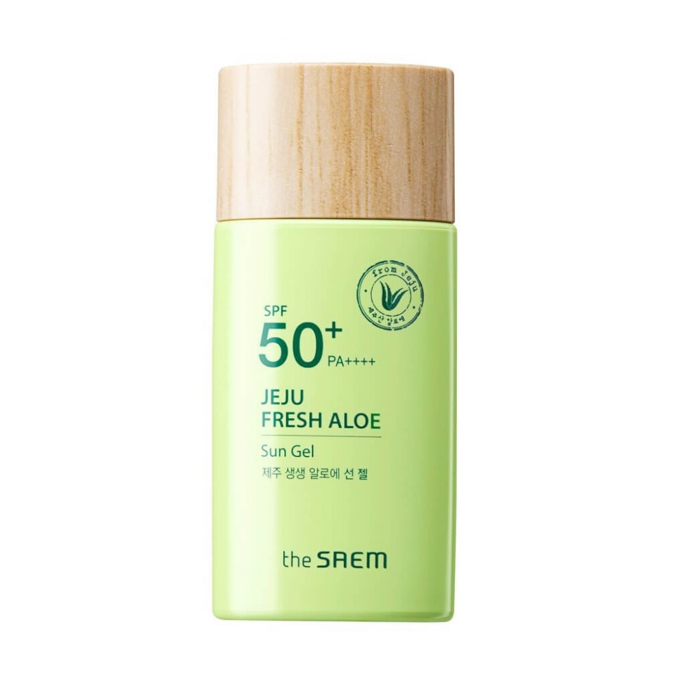 The Saem Jeju Fresh Aloe Sun Gel Солнцезащитный гель-молочко  SPF50+ PA++++