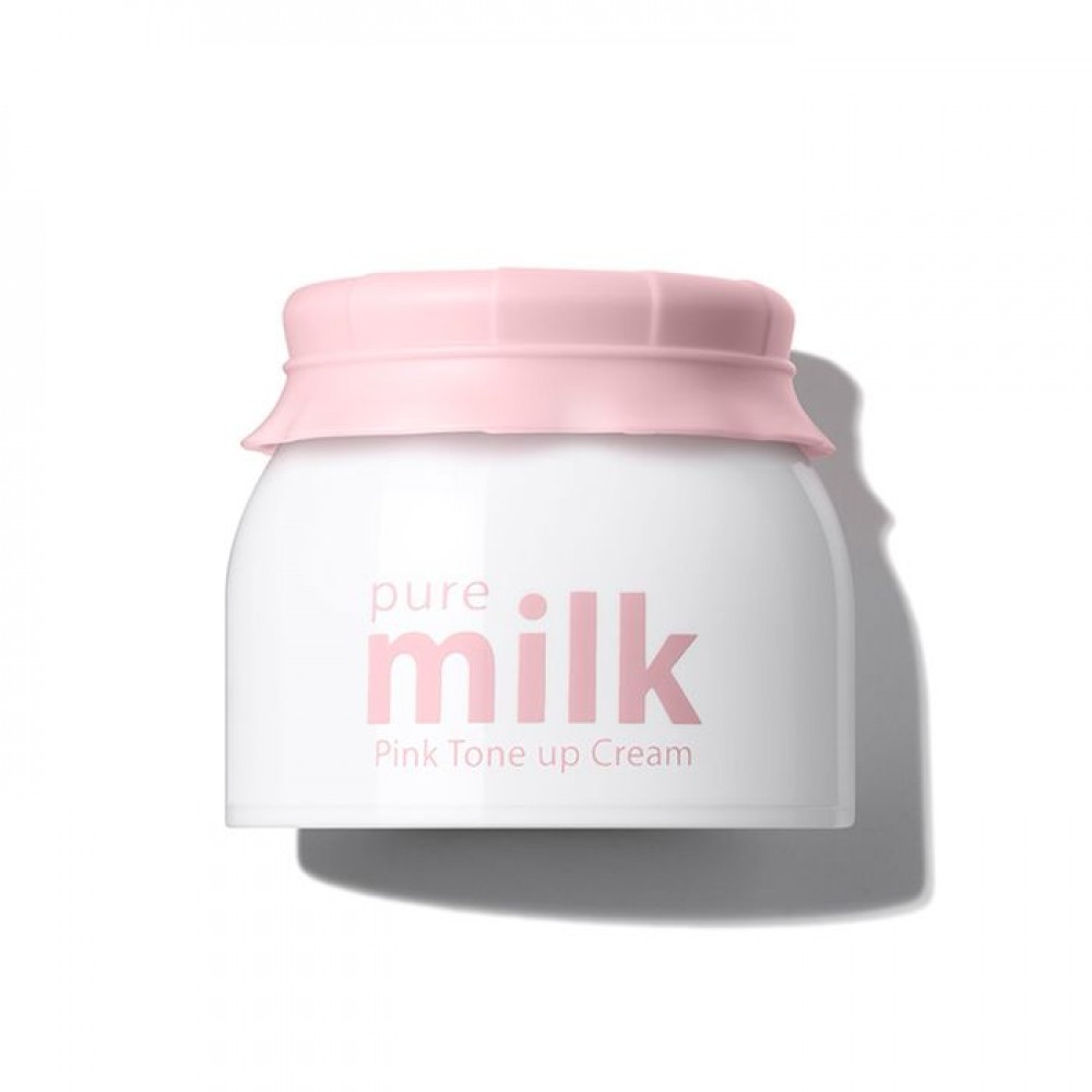 THE SAEM Pure Milk Pink Tone Up Cream Розовый крем с молочными протеинами для выравнивания тона кожи