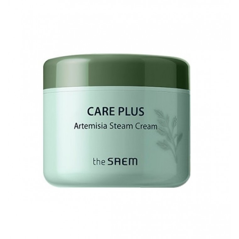 The Saem Care Plus Artemisia Steam Cream Увлажняющий и успокаивающий крем с полынью