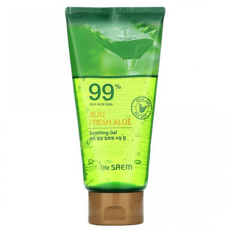 The Saem Jeju Fresh Aloe Soothing Gel 99% Универсальный гель алоэ для лица туба