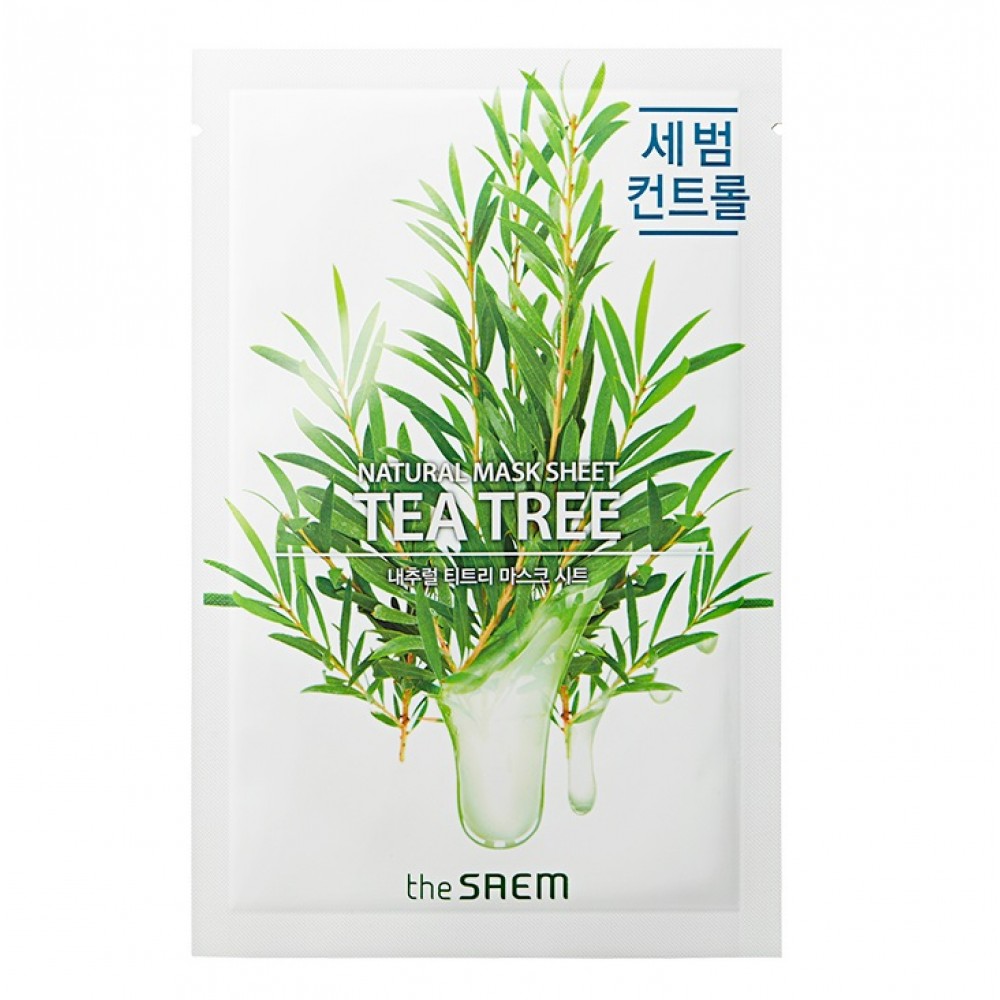 Natural Tea Tree Mask Sheet Маска тканевая с экстрактом чайного дерева