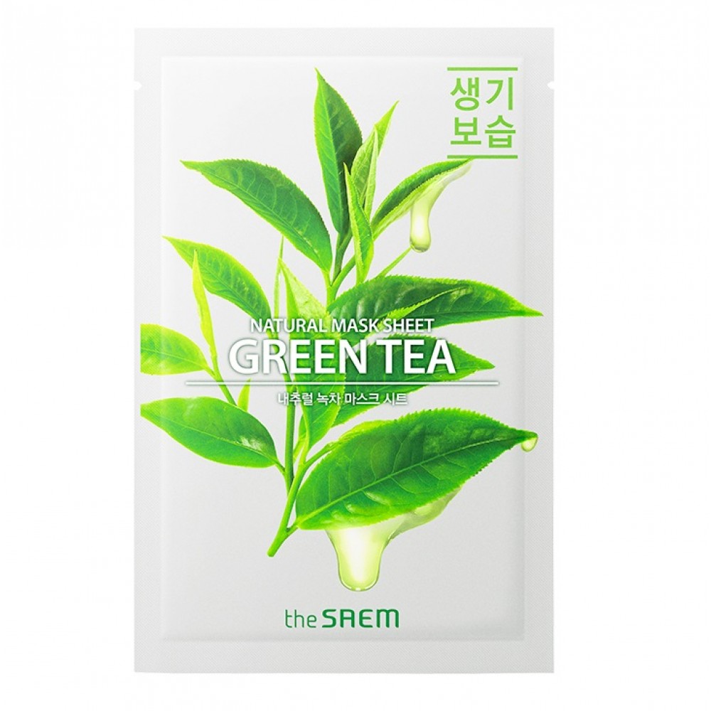 Natural Green Tea Mask Sheet Маска тканевая с экстрактом зеленого чая