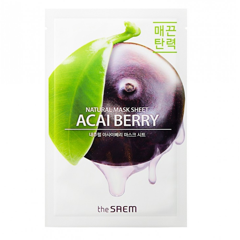 Natural Acai Berry Mask Sheet Маска тканевая с экстрактом ягод асаи