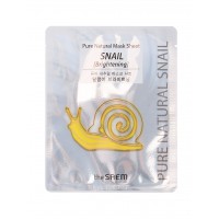 The Saem Pure Natural Mask Sheet [Snail Brightening ] Маска тканевая улиточная (сияние)