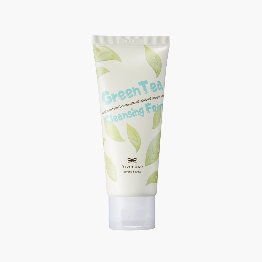 Rivecow GreenTea Cleansing Foam Пенка для жирной кожи с зелёным чаем