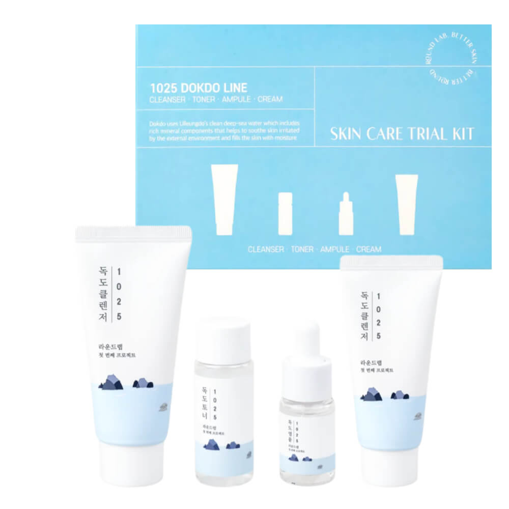 Round Lab 1025 Dokdo Trial Kit Travel-набор уходовых средств с морской водой Round Lab 1025 Dokdo Trial Kit Travel-набор уходовых средств с морской водой