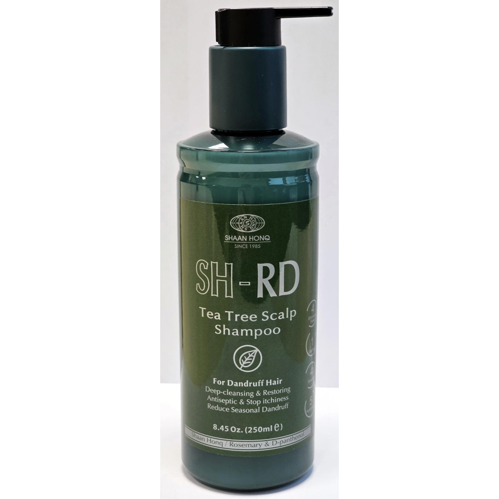 SH-RD Tea Tree Scalp Shampoo Терапевтический шампунь-уход с успокаивающим и противогрибковым действием на основе масла чайного дерева и пироктона оламина.