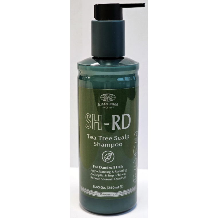 SH-RD Tea Tree Scalp Shampoo Терапевтический шампунь-уход с успокаивающим и противогрибковым действием на основе масла чайного дерева и пироктона оламина.