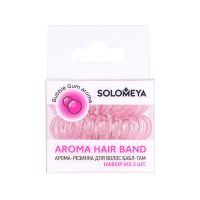 SOLOMEYA Aroma Hair Band Bubble Gum НАБОР Арома-резинка для волос БАБЛ-ГАМ